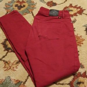 Beautiful red lucky brand lolita skinny jeans
